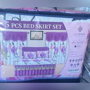 Liliana Purple Rose Bedding Set